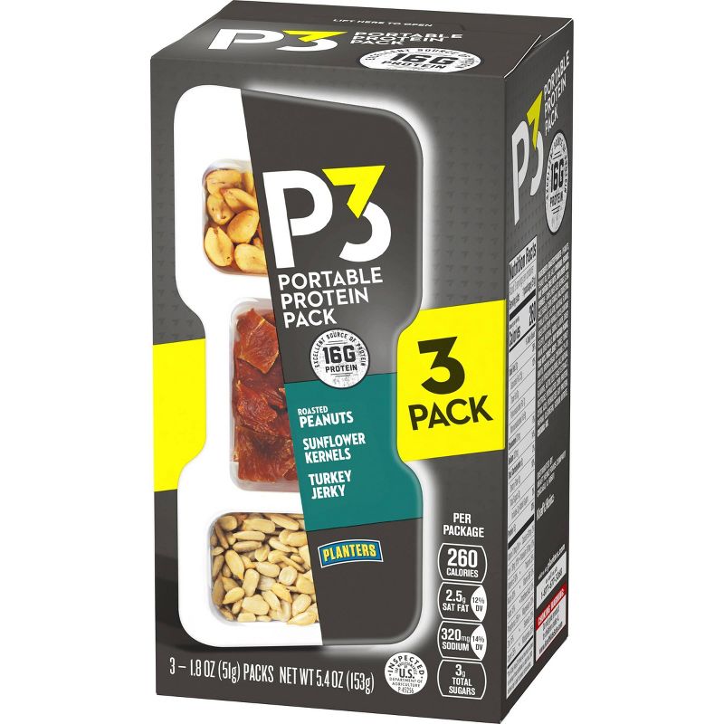Planters P3 Portable Protein Pack 3ct / 5.4oz