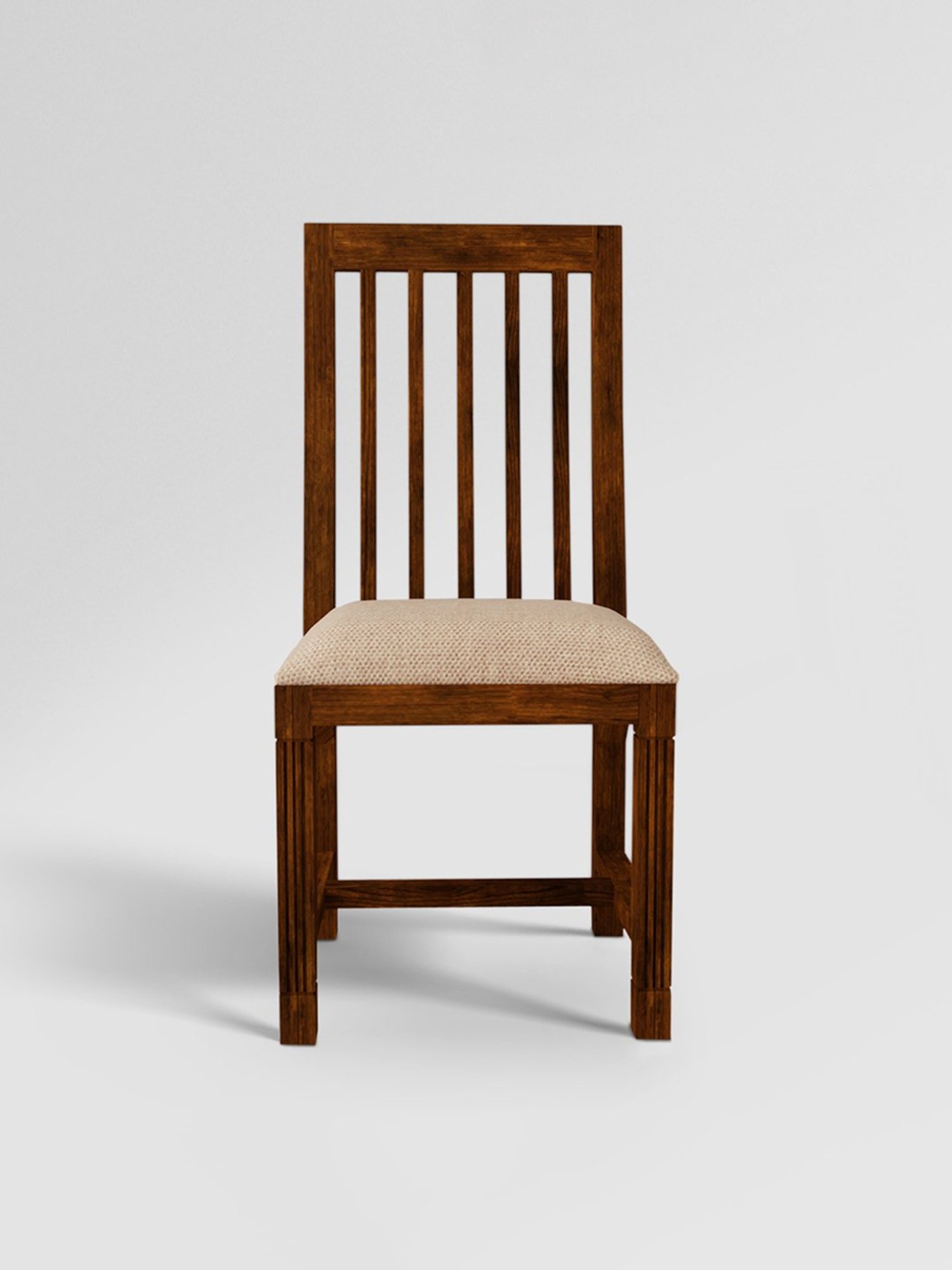 Durian Elanor Modern Brown & Beige Premium Leatherette Dining Chair