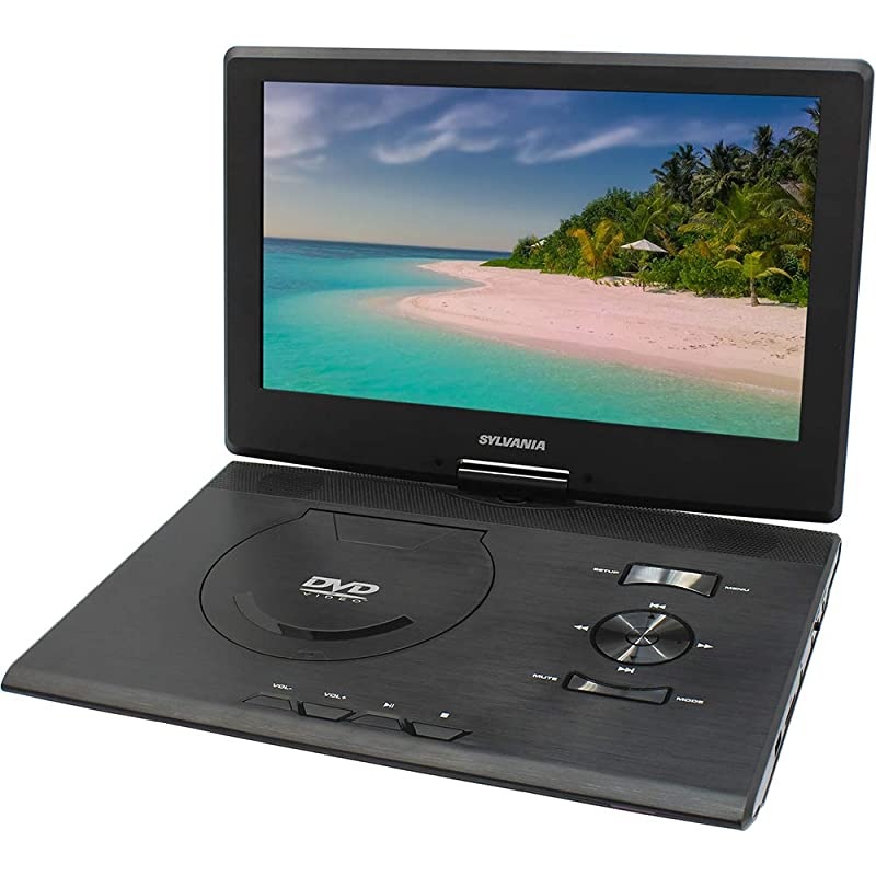 SDVD1332 133Inch Swivel Screen Portable DVD Player with USBSD Card Reader Renewed