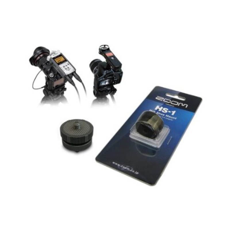 Zoom HS-1 Hot Shoe Mount 1/4" 20 Shoe Adapter for Portable Recorders
