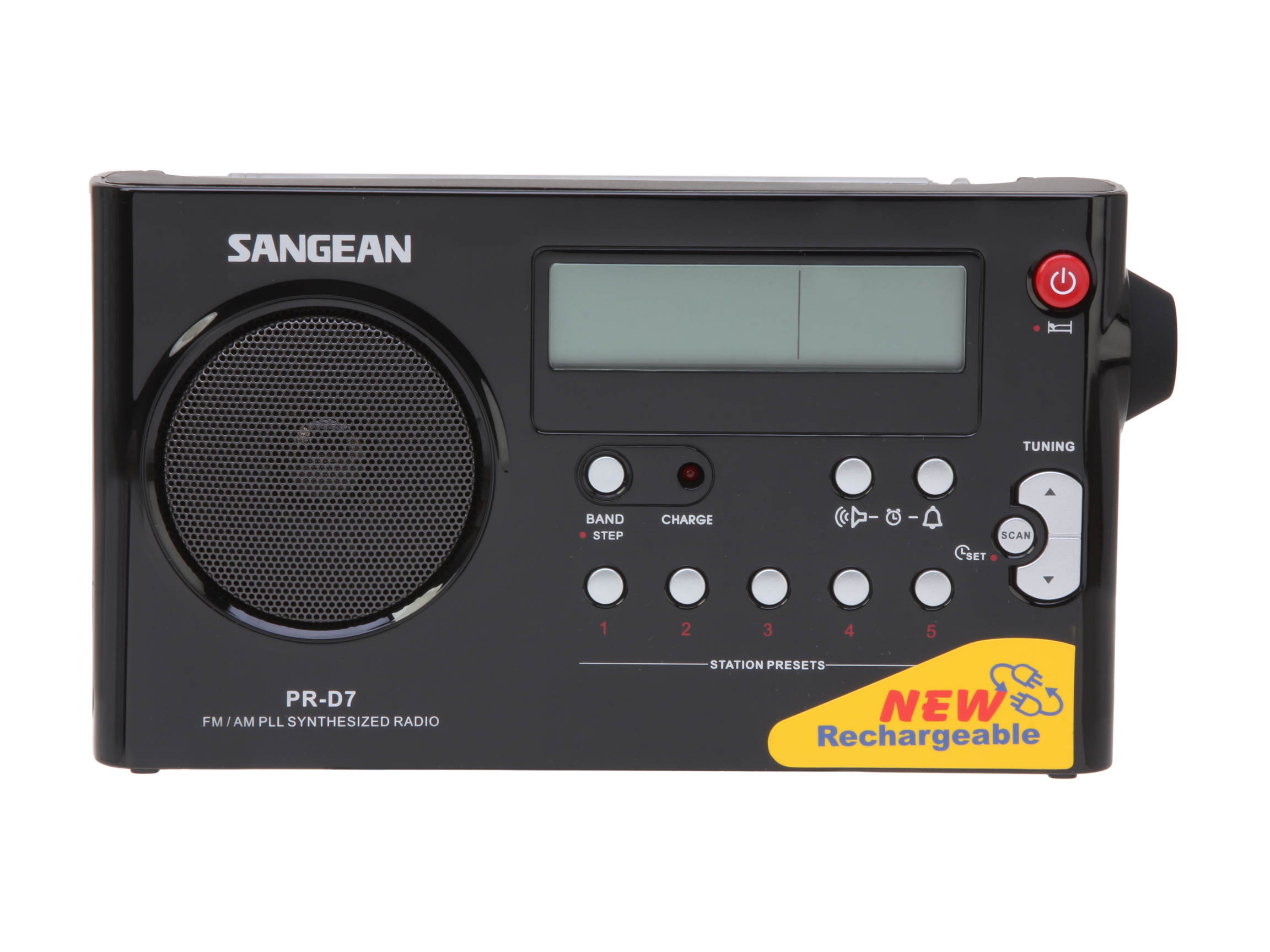 Sangean FM/AM PLL Synthesized Radio PR-D7 BK