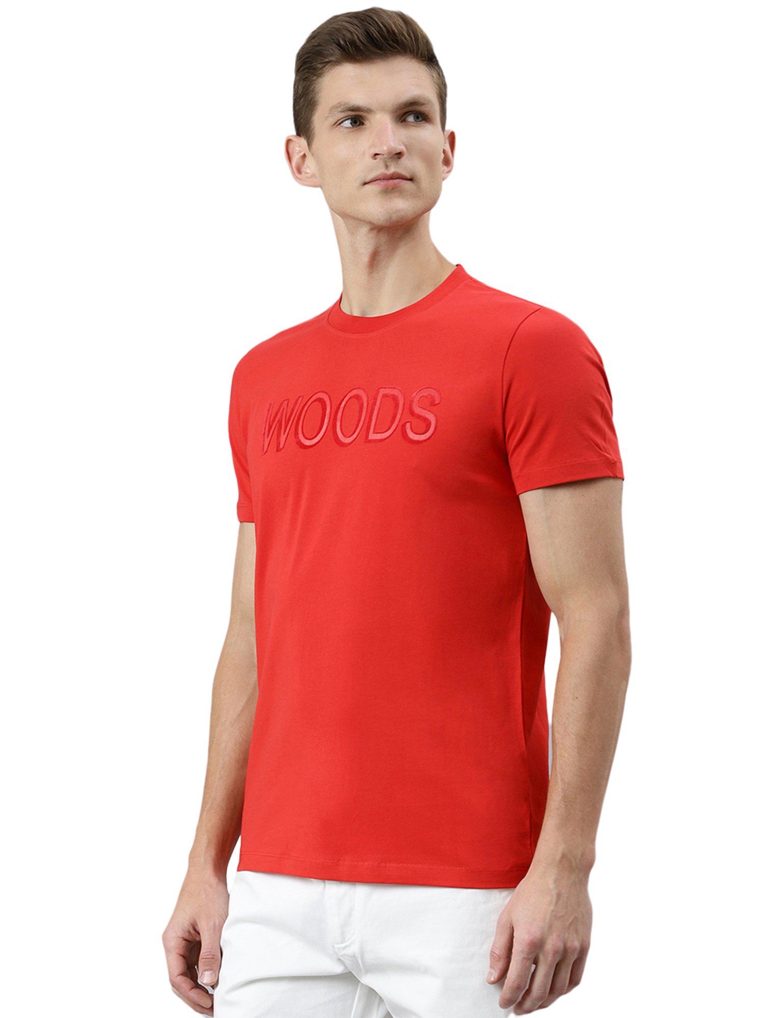 Woods Red Crew T-Shirt