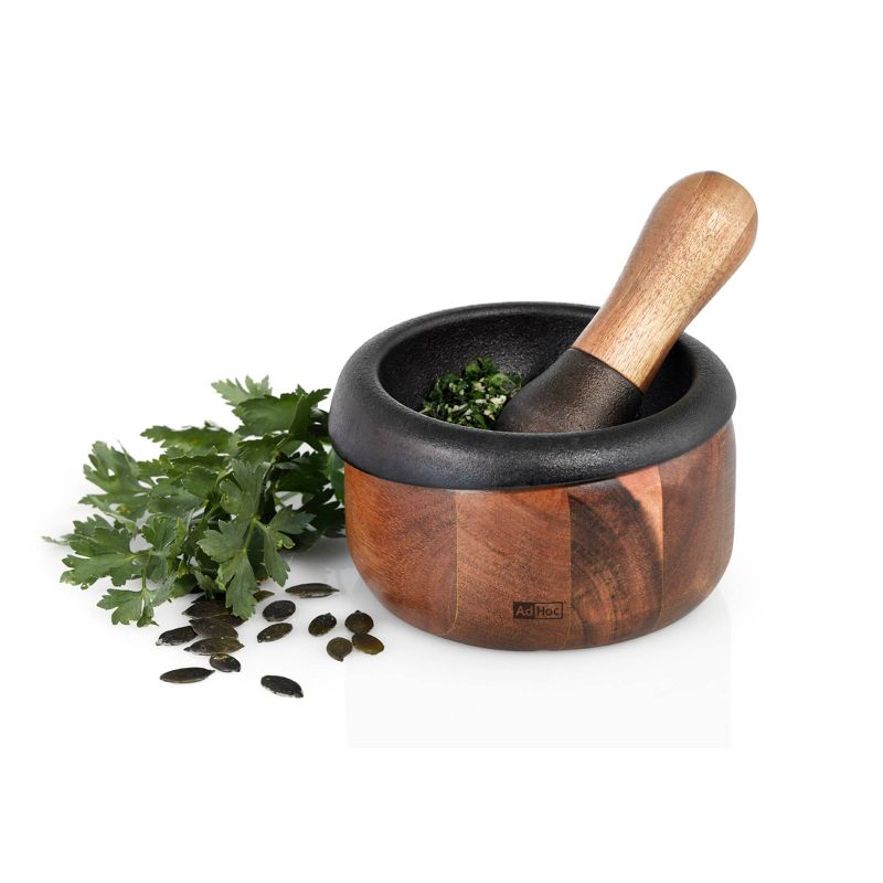 Adhoc Cast Iron Mortar and Pestle Crush