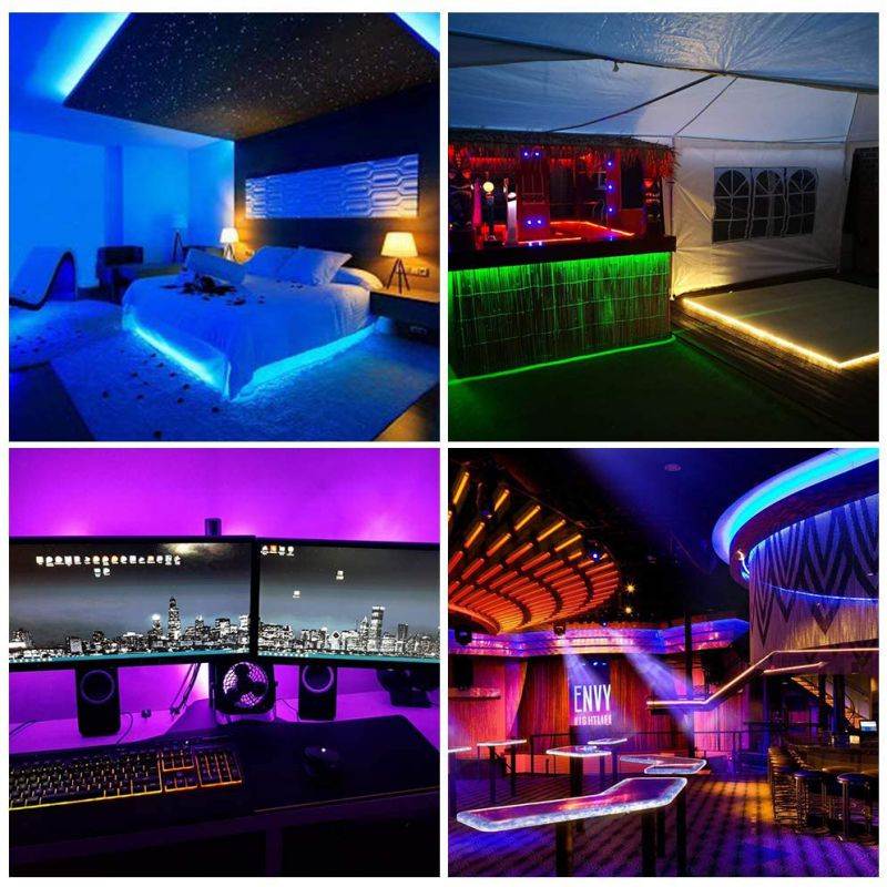 BTF-LIGHTING WS2812B RGB 5050SMD Individual Addressable 16.4FT 30Pixels/m 150Pixels Flexible White PCB Full Color LED Pixel Strip Dream Color IP65 Waterproof Making LED Screen LED Wall Only DC5V