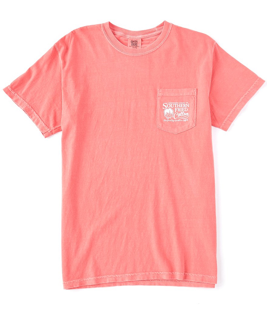 Southern Fried Cotton Men's Ocean View Short-Sleeve Pocket Graphic Tee