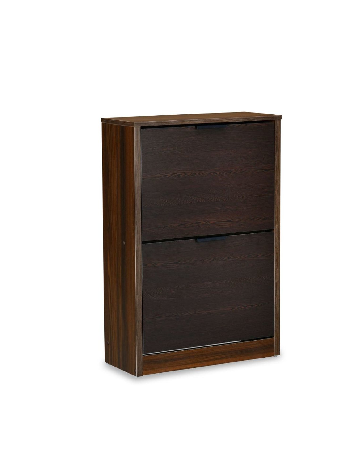@home Florine Walnut Brown & Wenge Brown Engineered Wood 2 Tier Shoe Cabinet