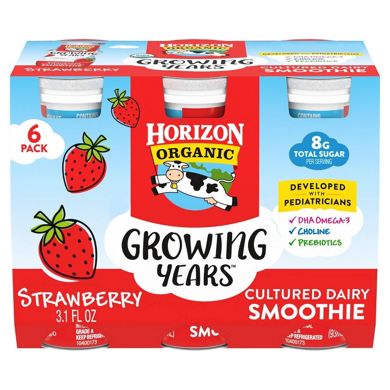 Horizon Organic Growing Years Kids' Strawberry Yogurt Drink - 24.8 fl oz/6pk