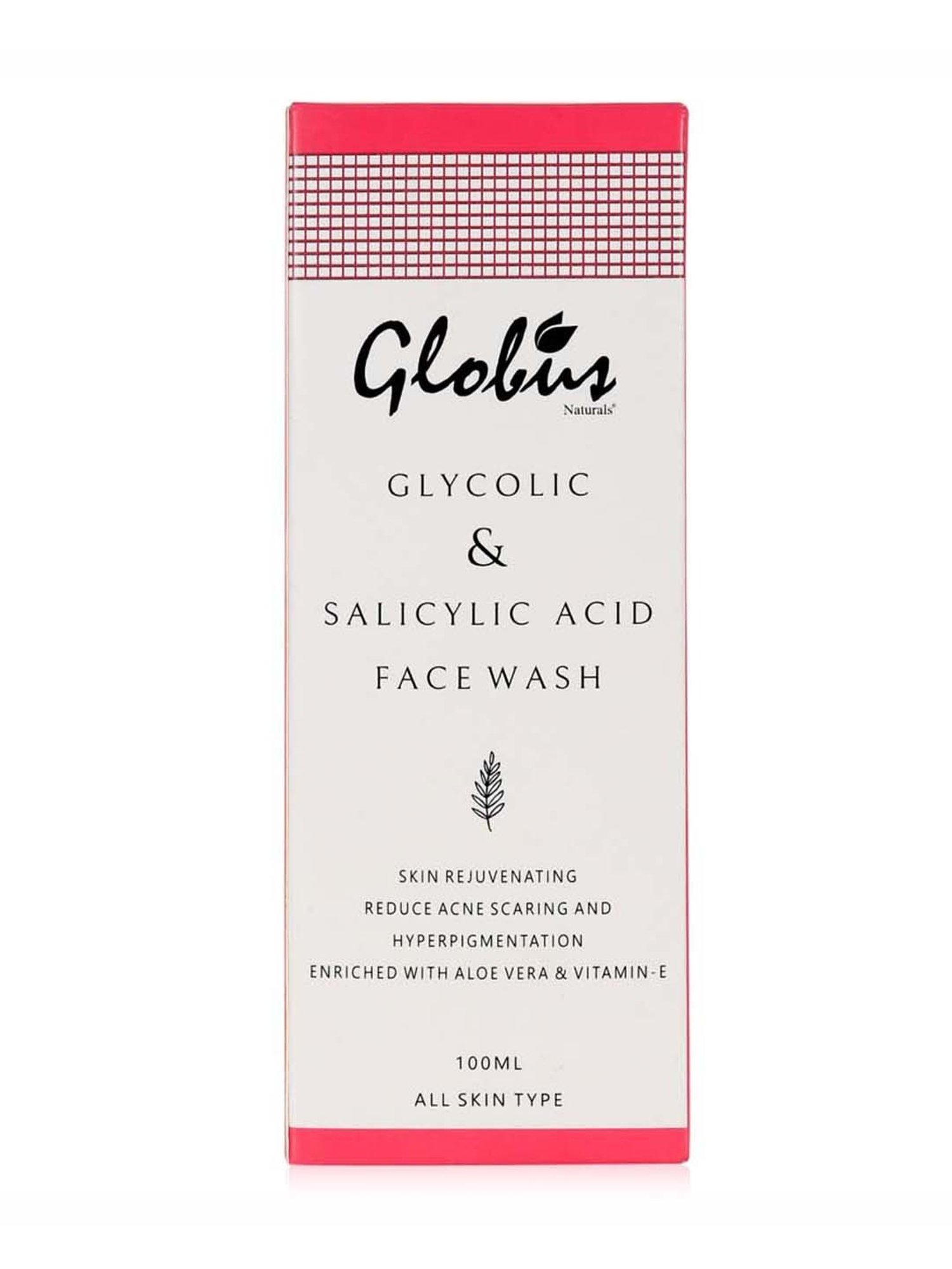 Globus Naturals Glycolic & Salicylic Acid Pimple Clear Face Wash - 100 ml