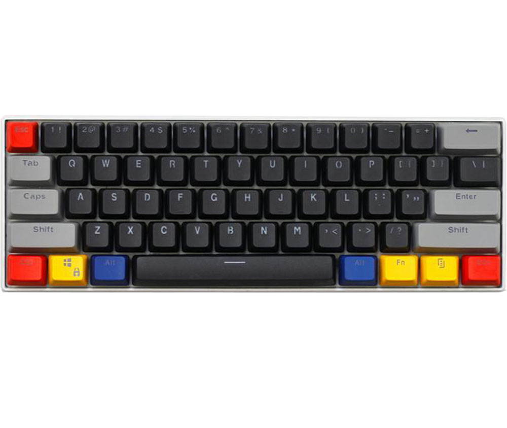 CUUWE 61 PBT Keycaps for 60 Percent Keyboard, Backlit Keycap Set for Mechanical Gaming Keyboard OEM Profile Keycaps with Key Puller for Cherry MX Switches GH60/RK61/GK61/Annie pro 2