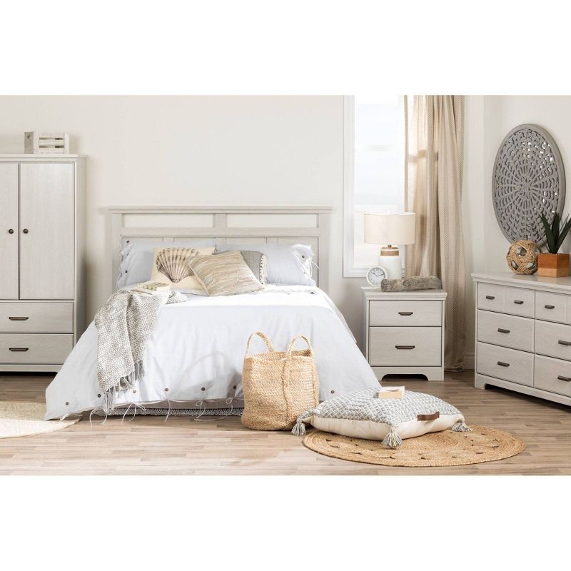 Full/Queen Versa Headboard Winter Oak - South Shore