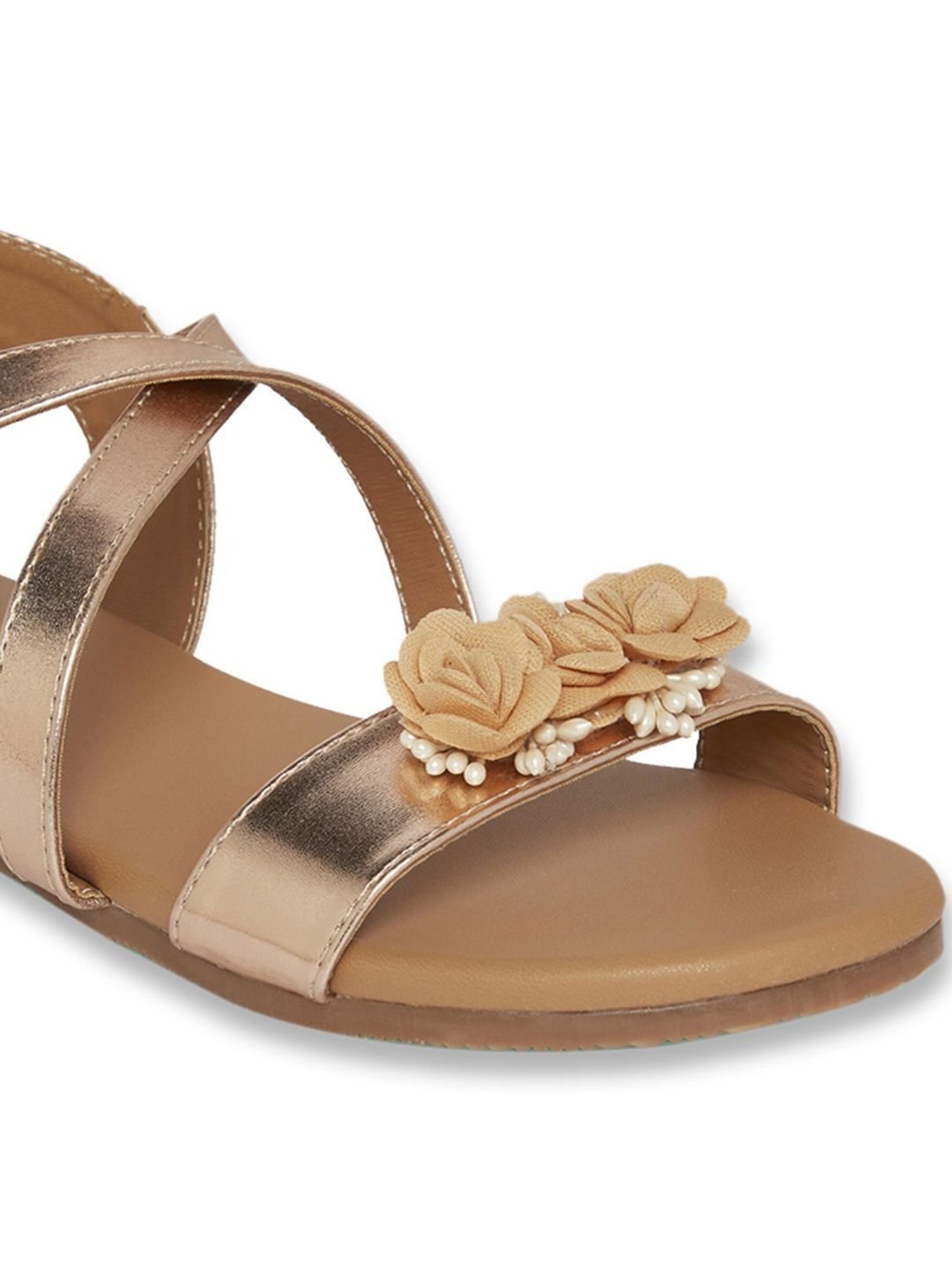 Shoetopia Kids Black Toe Ring Sandals