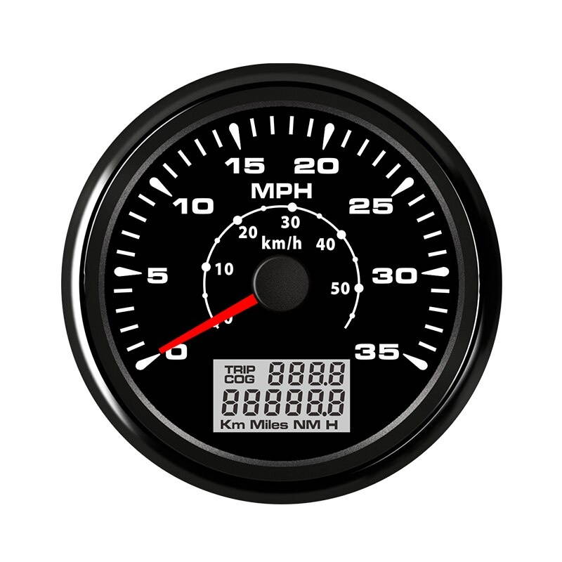 85MM Speedo GPS Speedometer Odometer Boat Speed Meter 0-35 mph with sensor for Yacht water-proof 8 color Backlight