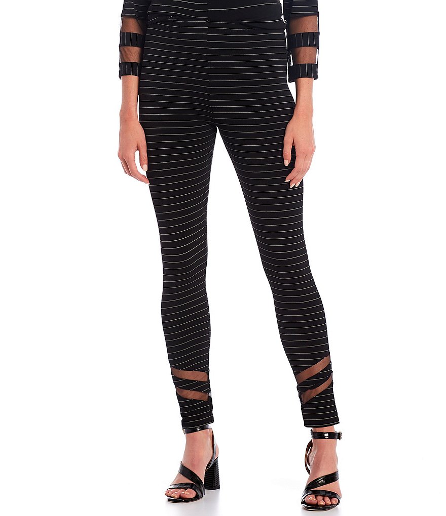 IC Collection Mesh Inset Stripe Leggings