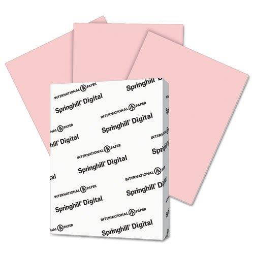 Springhill Digital Vellum Bristol Color Cover 67 lb 8 1/2 x 11 Pink 250 Sheets