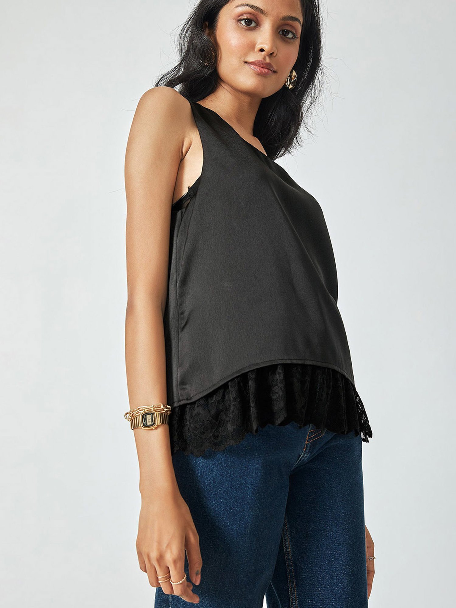 The Label Life Black Tank Top