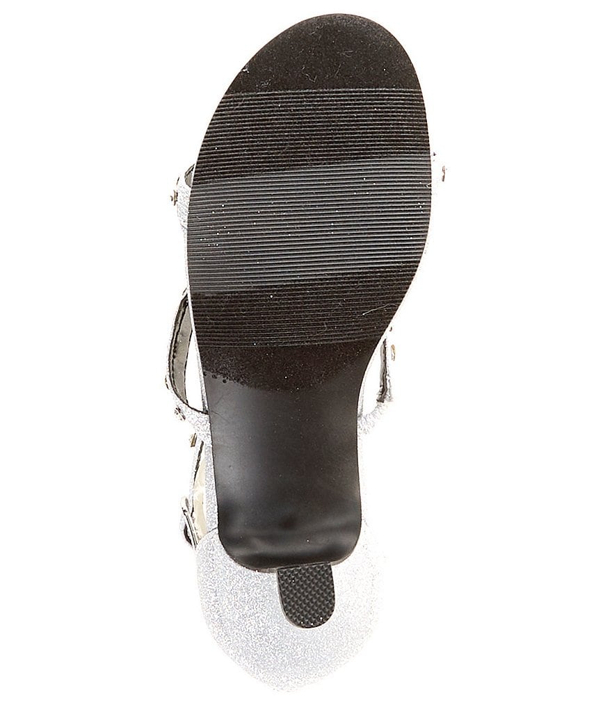 Steve Madden Girls J-Dancer Metallic Jewel Embellished Dress Shoes (Youth)