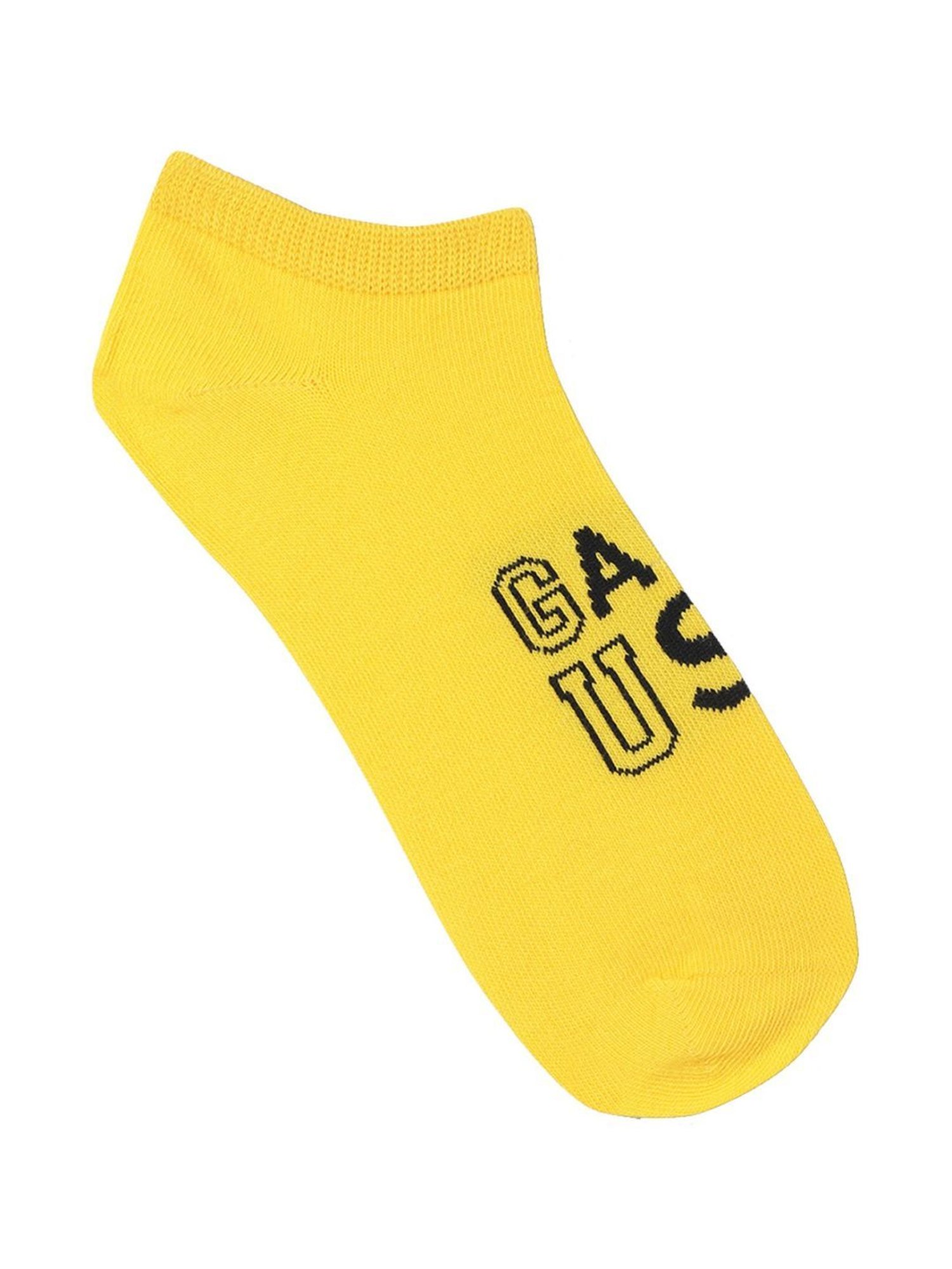 Gant Ankle Length Multicolor Cotton Solid Medium Socks - Pack of 5