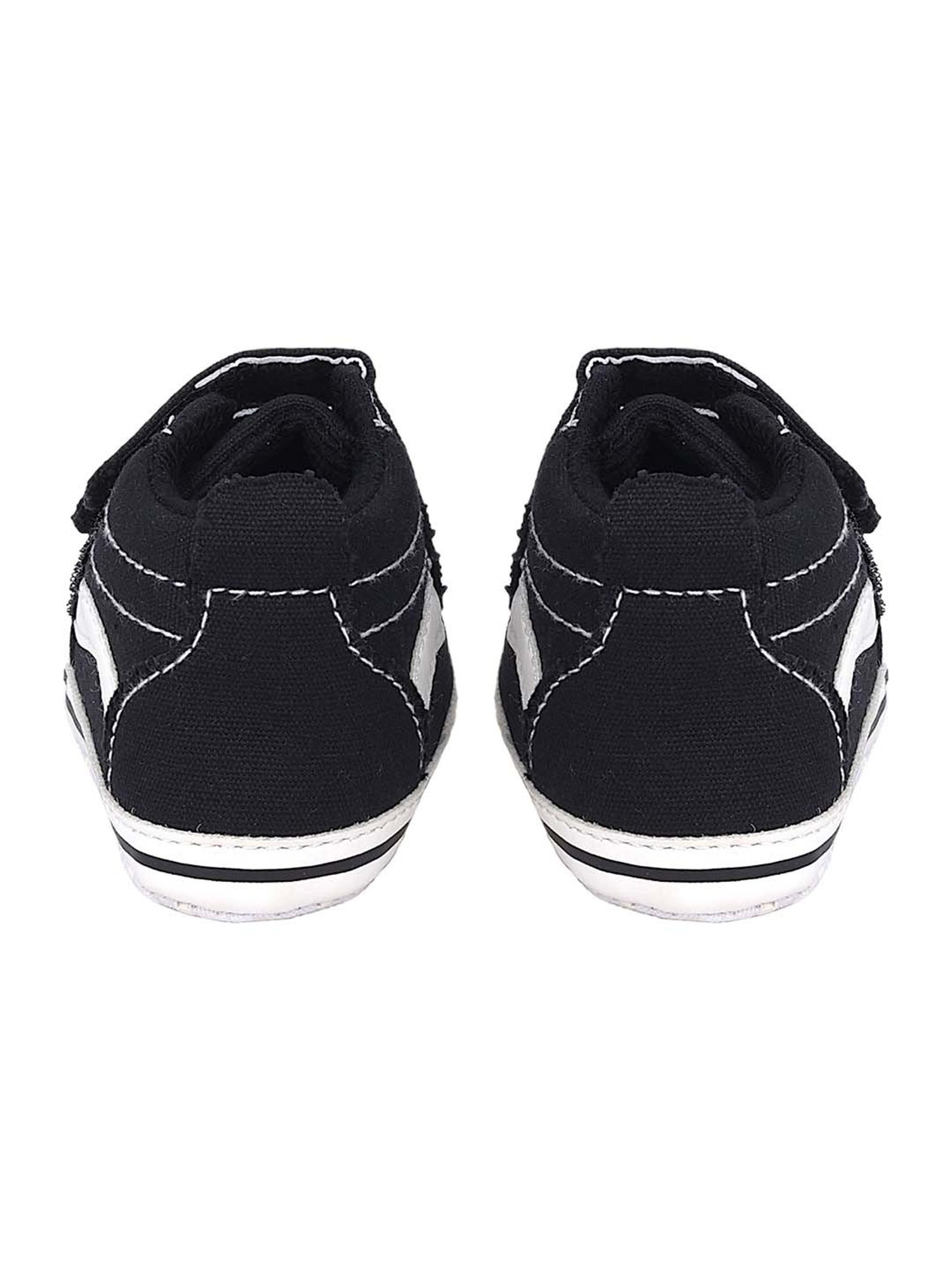 Baby Moo Kids Brown & White Velcro Shoes