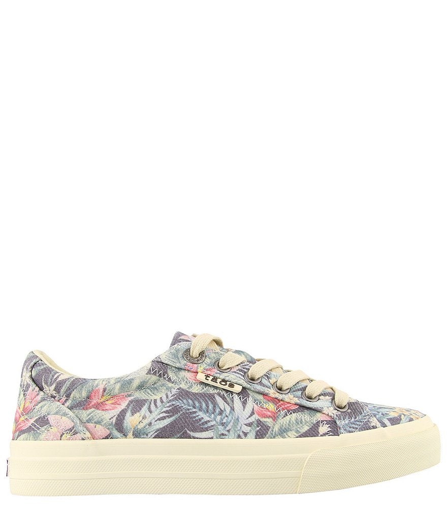 Taos Footwear Plim Soul Tropical Floral Print Canvas Sneakers