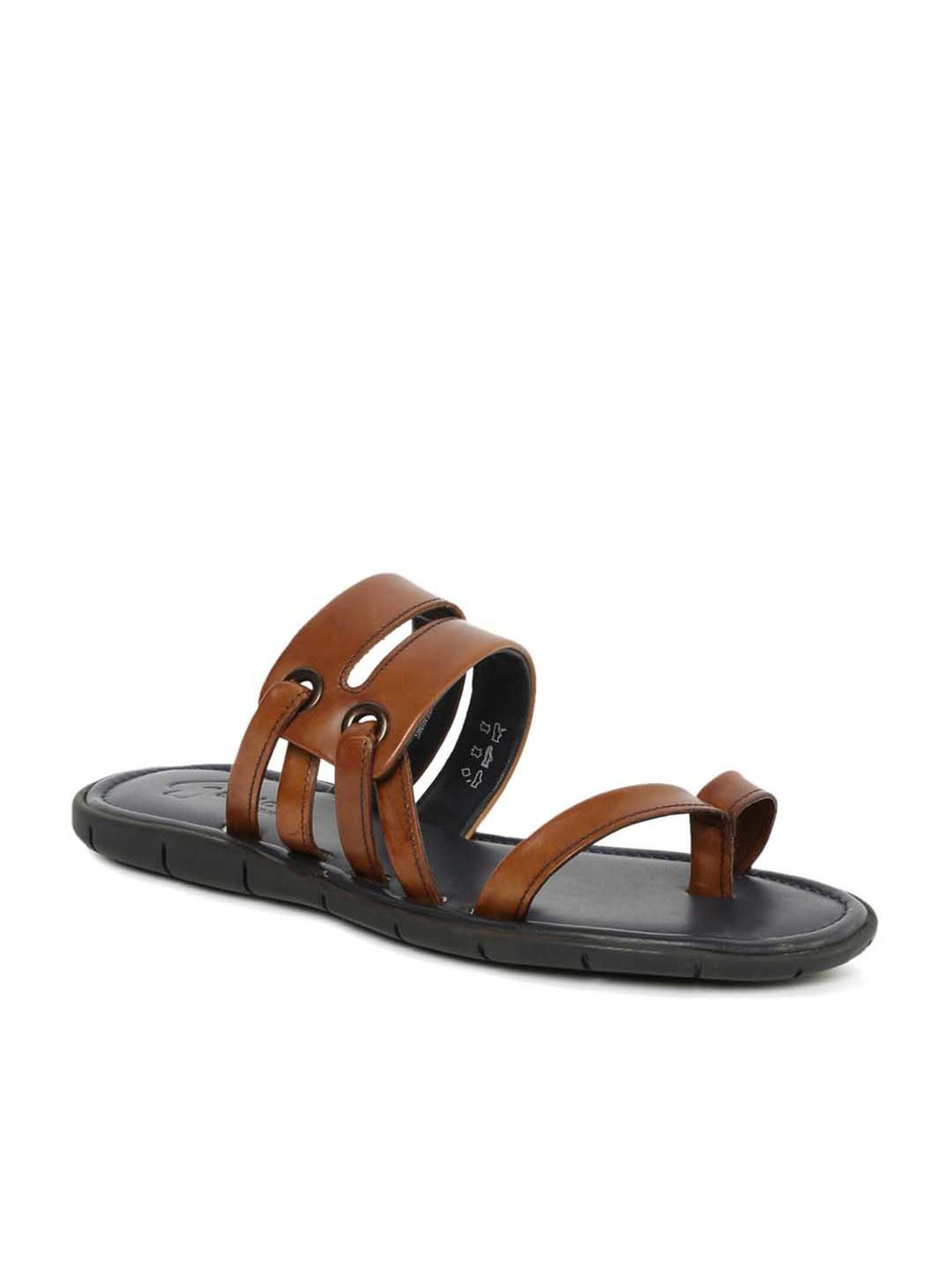 Gabicci Men's Rich Tan Toe Ring Sandals