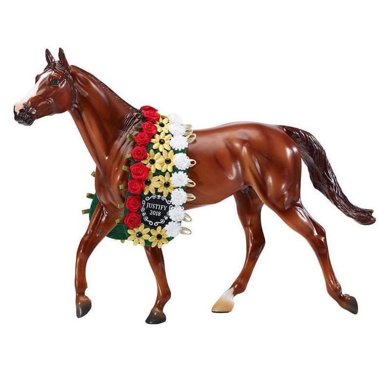 Breyer Animal Creations Breyer Model Horse Holiday Ornament - Justify Red Jockey