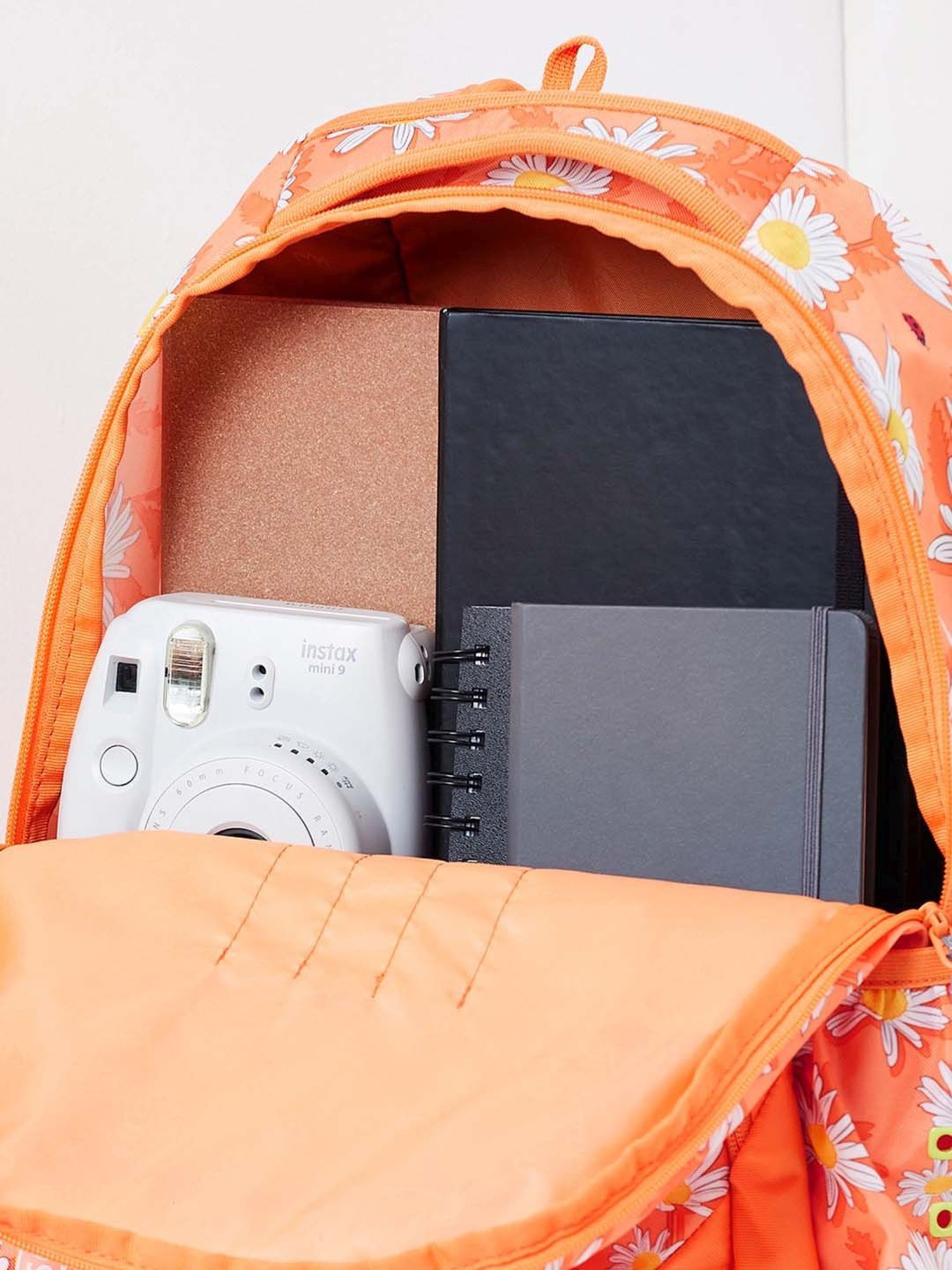 Wiki Back to School 3 Orange Polyester Printed Backpack - 31 Ltrs