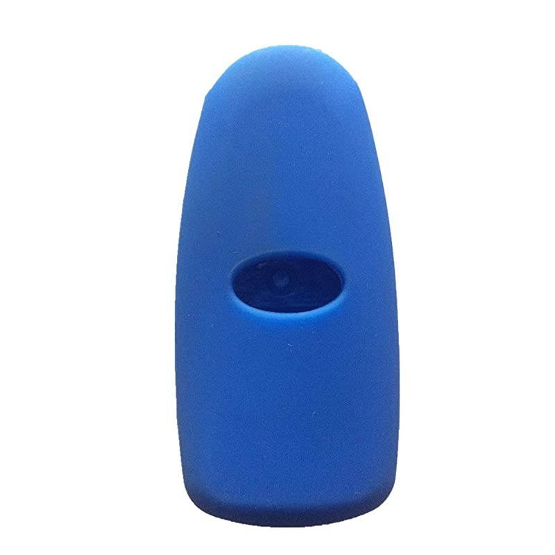New Navy Blue Silicone Key Fob Case Cover Smart Key Case Shell Key Protector Key Jacket For Lincoln Ford 5 Buttons