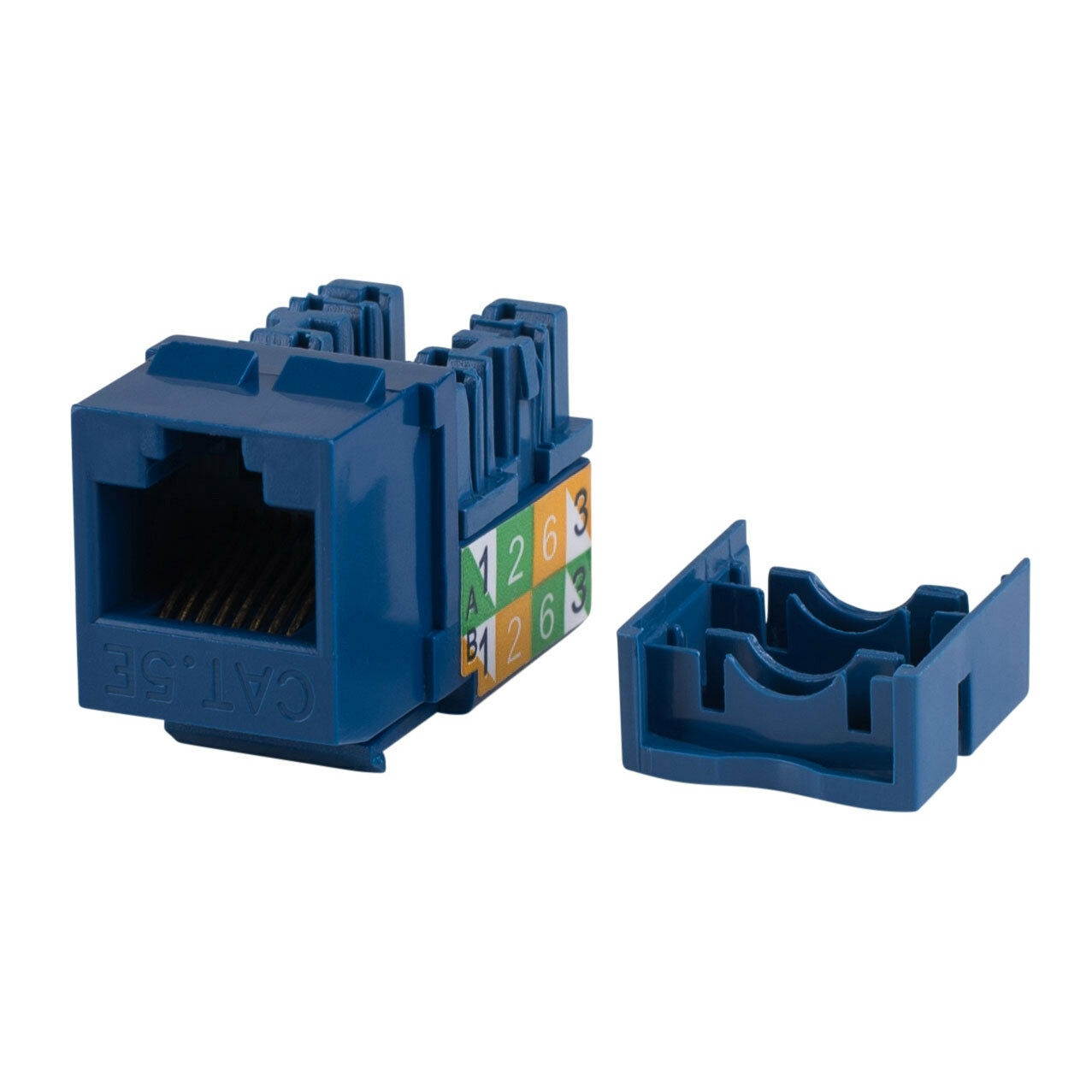 Platinum Tools 725BL-1 Cat 5e 110 Keystone Jack - Blue - Each