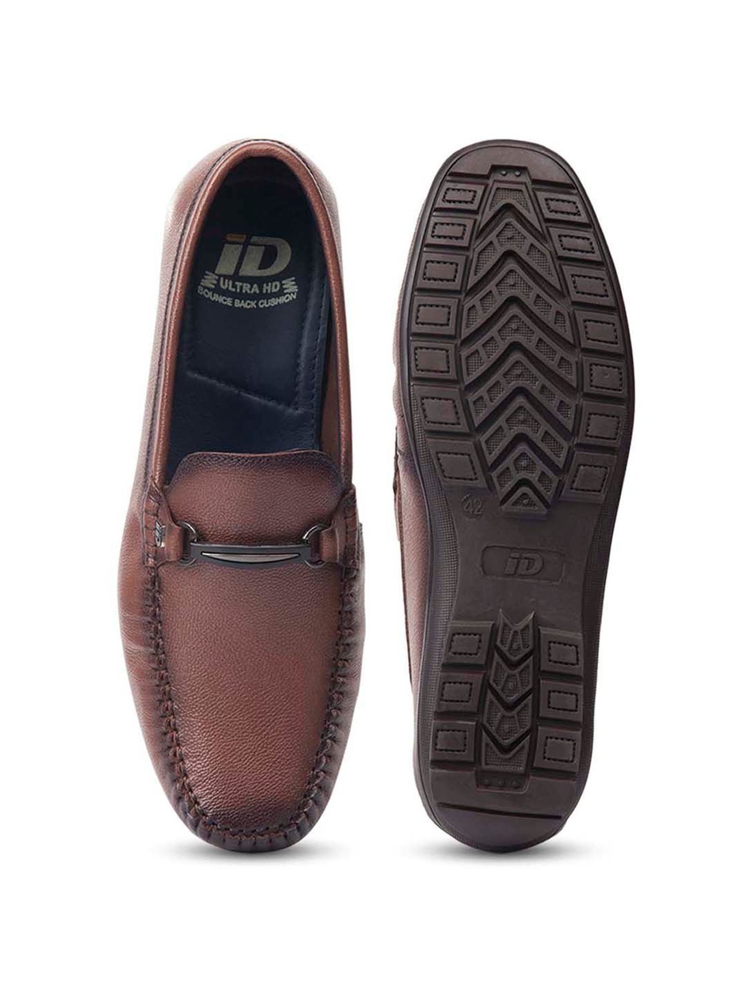 ID Men's Brown Formal Loafers