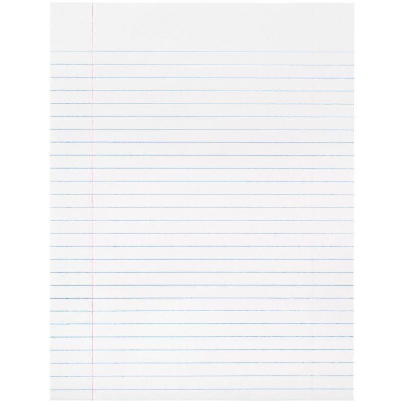 School Smart Composition Paper, No Margin, 8 x 10-1/2 Inches, White, 500 Sheets