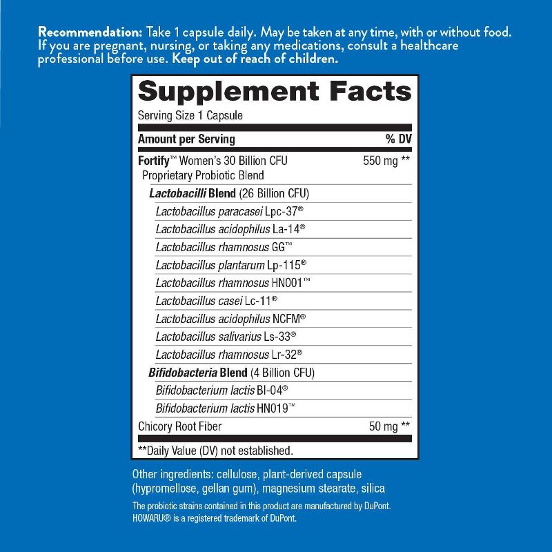 Nature's Way Fortify Women's Probiotic Capsules - 30ct