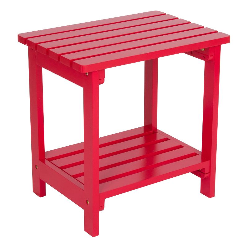 Rectangular Side Table - Red