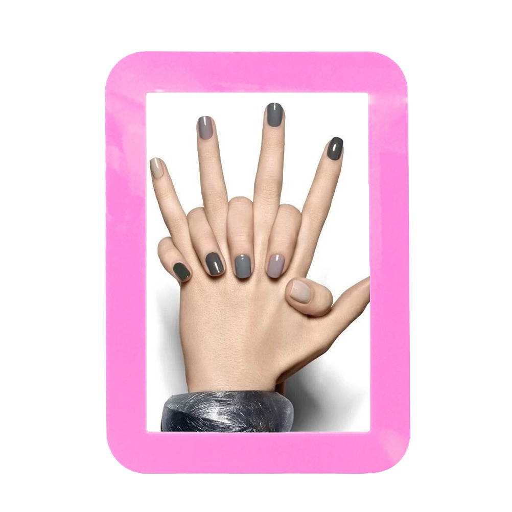 Colorful Photo Frame Strong Magnetic Picture Frame Refrigerator Photo Frame 6 Inch(Purple)