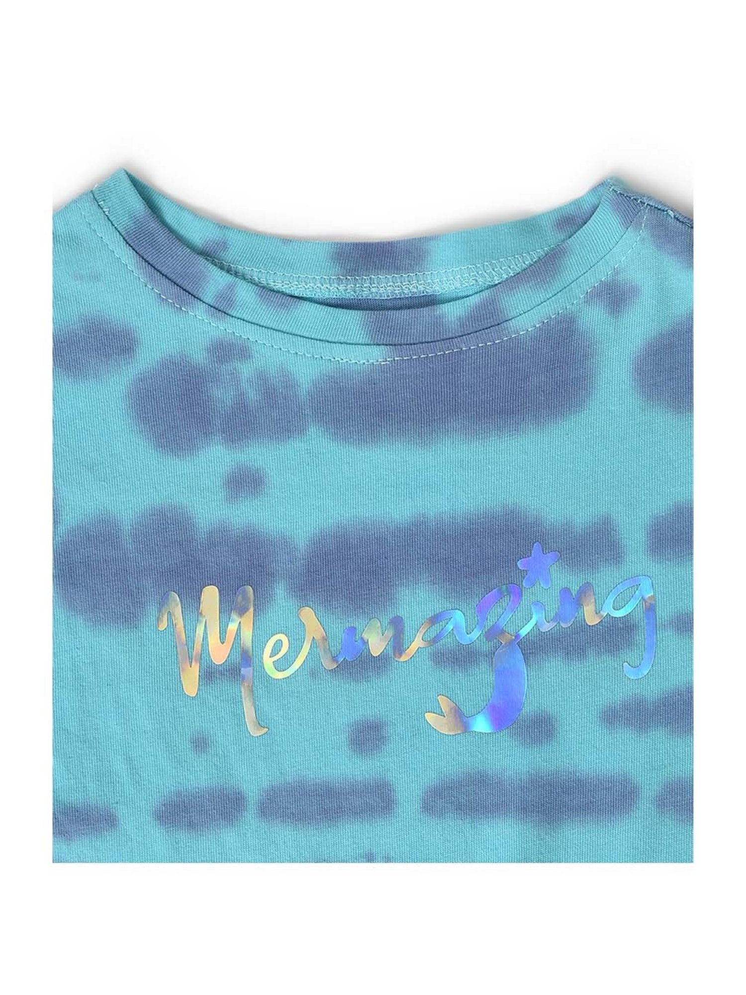 MiArcus Kids Purple & Blue Printed Top