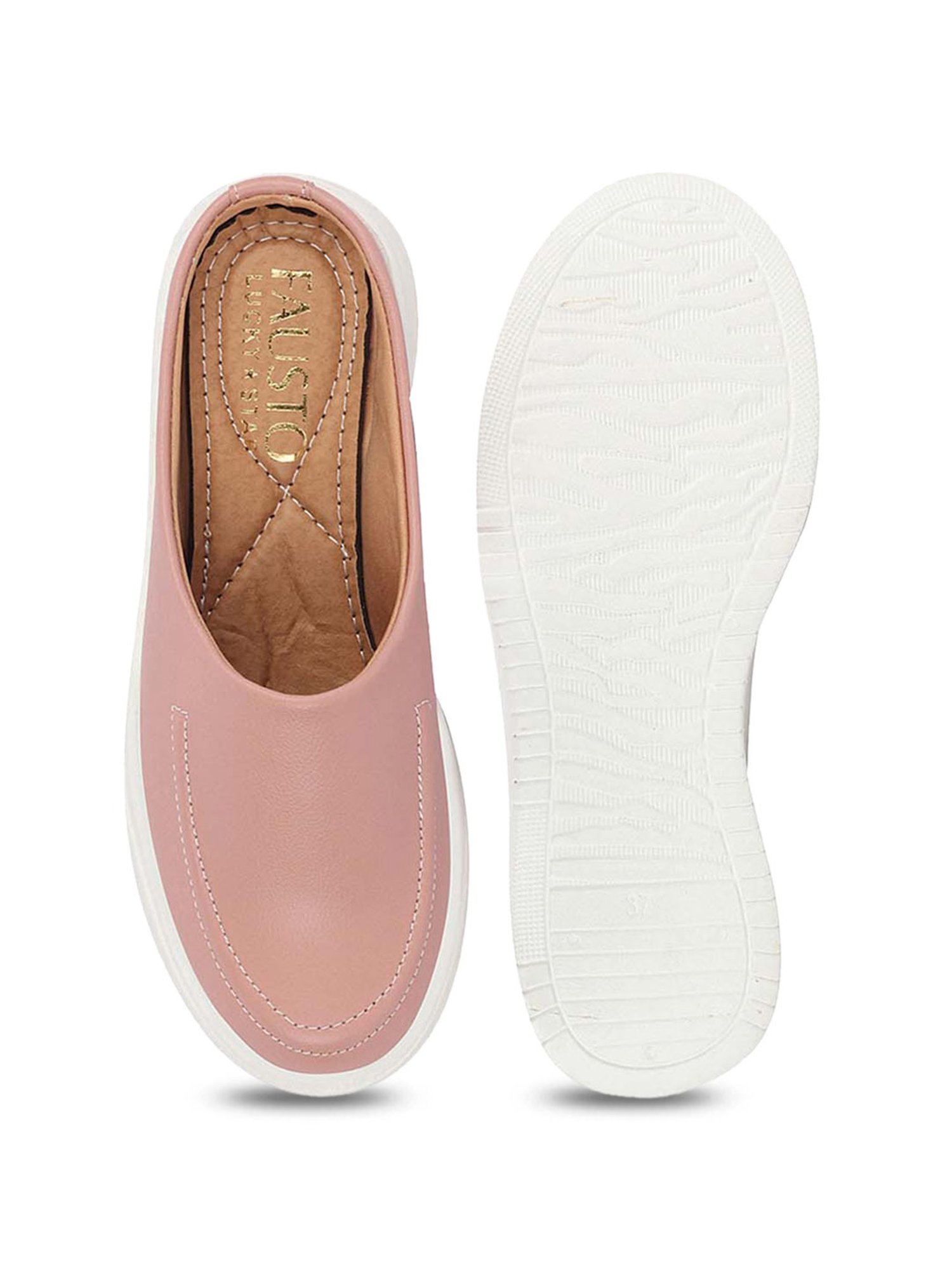 Fausto Women's Pink Mule Shoes