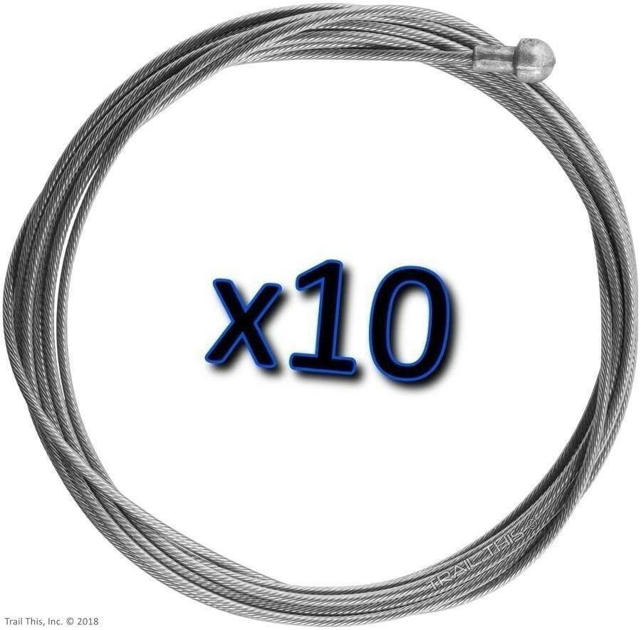 10 x   Slick Stainless Road Brake Cables 1.5mm x 2000mm for SRAM Shimano