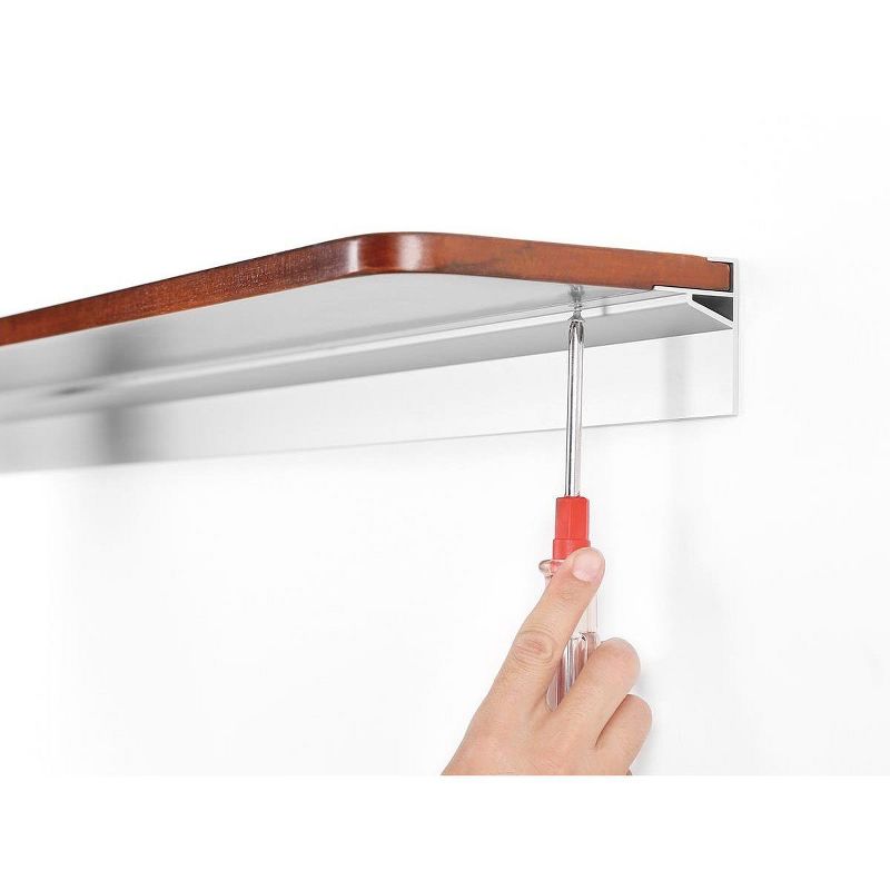 Monoprice Mahogany Universal Soundbar Shelf - 42 Inch, 33 lbs Weight Capacity, Easy Assembly, Durable, Resist Wear and Tear