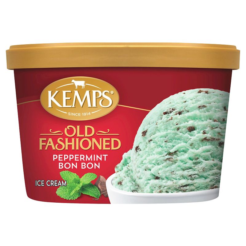 Kemps Peppermint Bon Bon Premium Ice Cream - 48oz