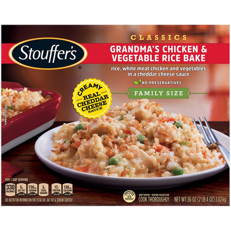 Stouffer's Classics Grandma's Chicken & Vegetable Frozen Rice Bake - 36oz