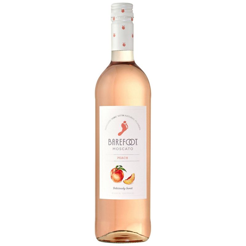Barefoot Peach Moscato Wine - 750ml Bottle