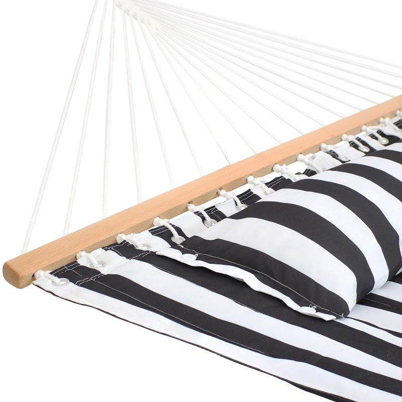 Coronado Double Quilted Hammock Red/Brown Stripe - Smart Living