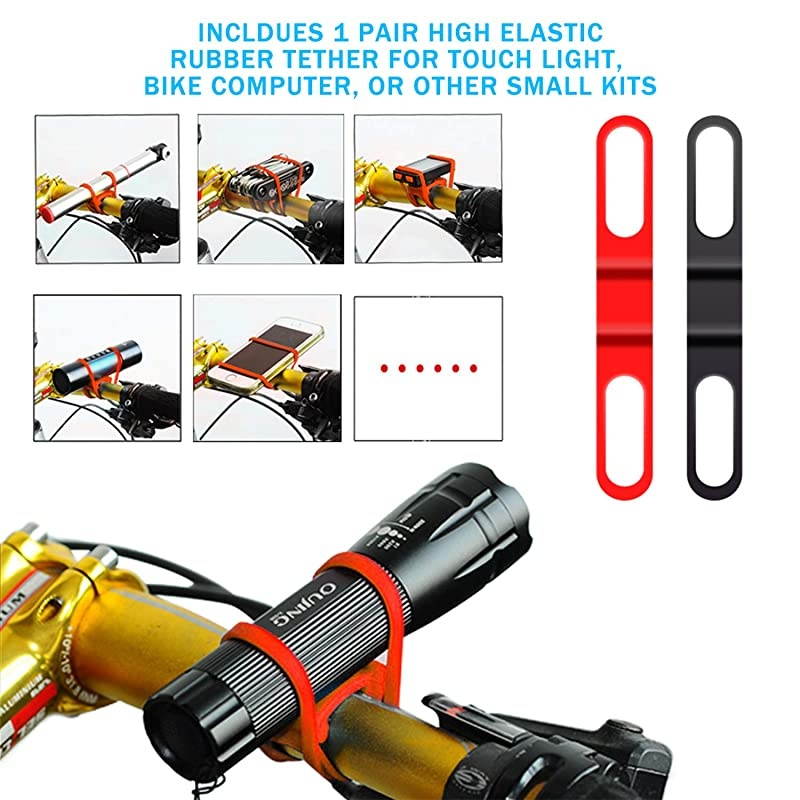 Aluminum Alloy 360&deg; Roatary Action Camera Bike Motorcycle Handlebar Clamp Mount Kit Motion Sports Camcorder BMX Bicycle Seatpost Pole Holder Compatible with GoPro Sony Akaso-Blue