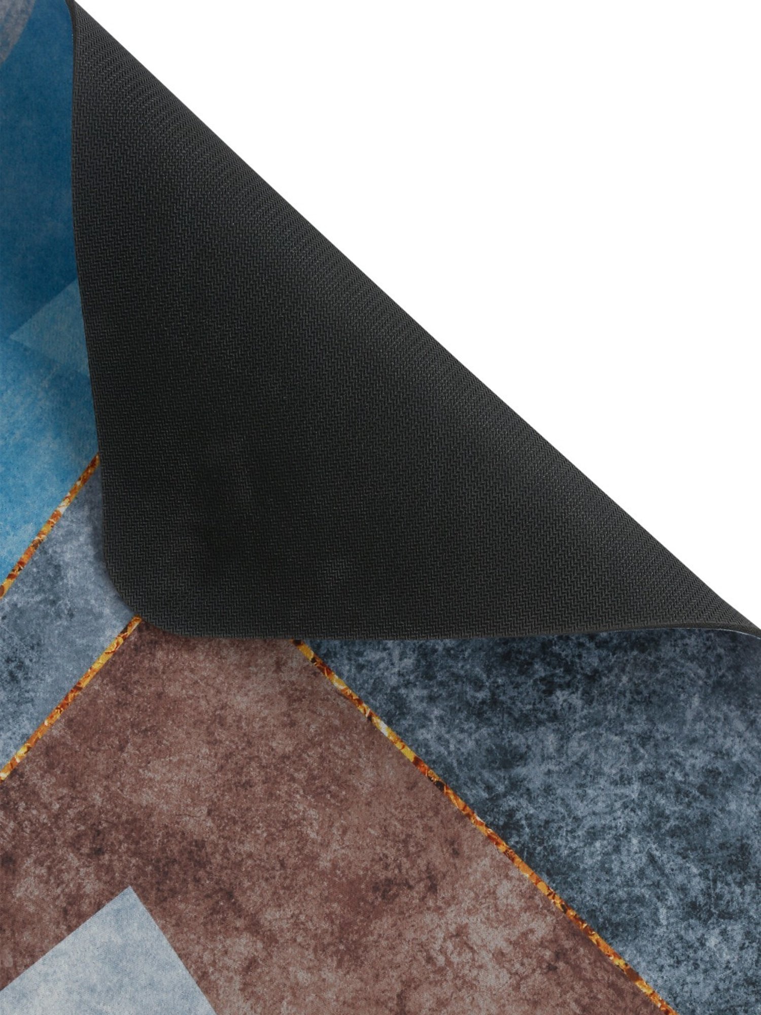 HOSTA HOMES Anti Skid Abstract Multicolor Others Non Slip Bath mat