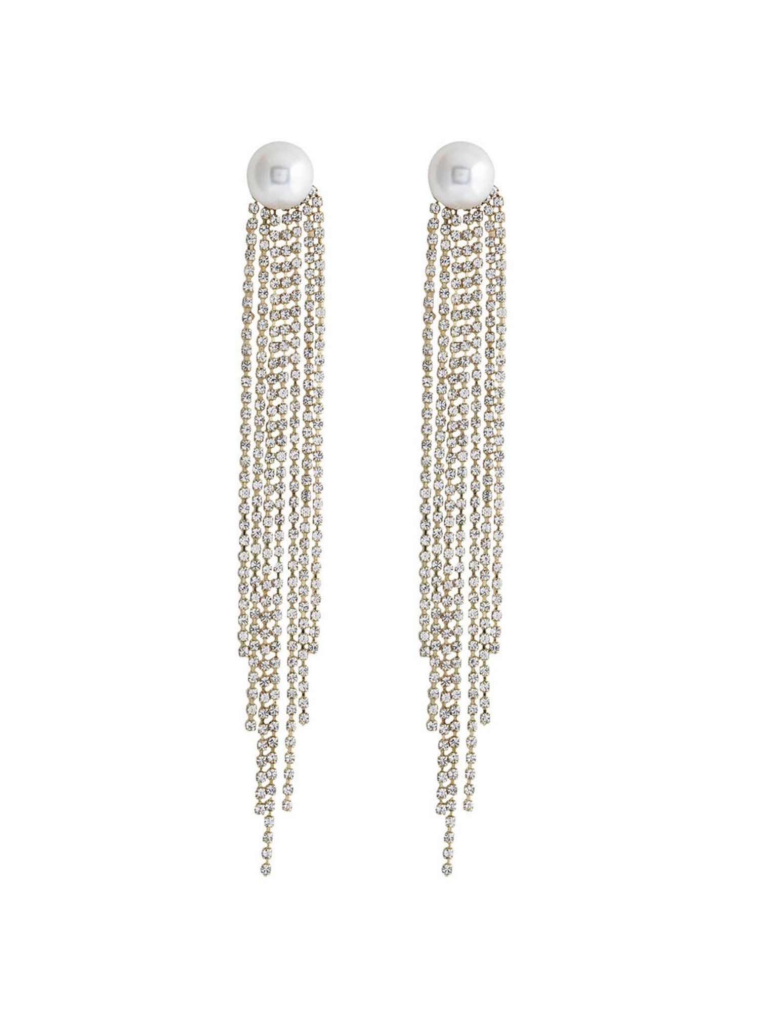 Joker & Witch Golden & White The Party Edit Wilda Waterfall Dangler Earrings