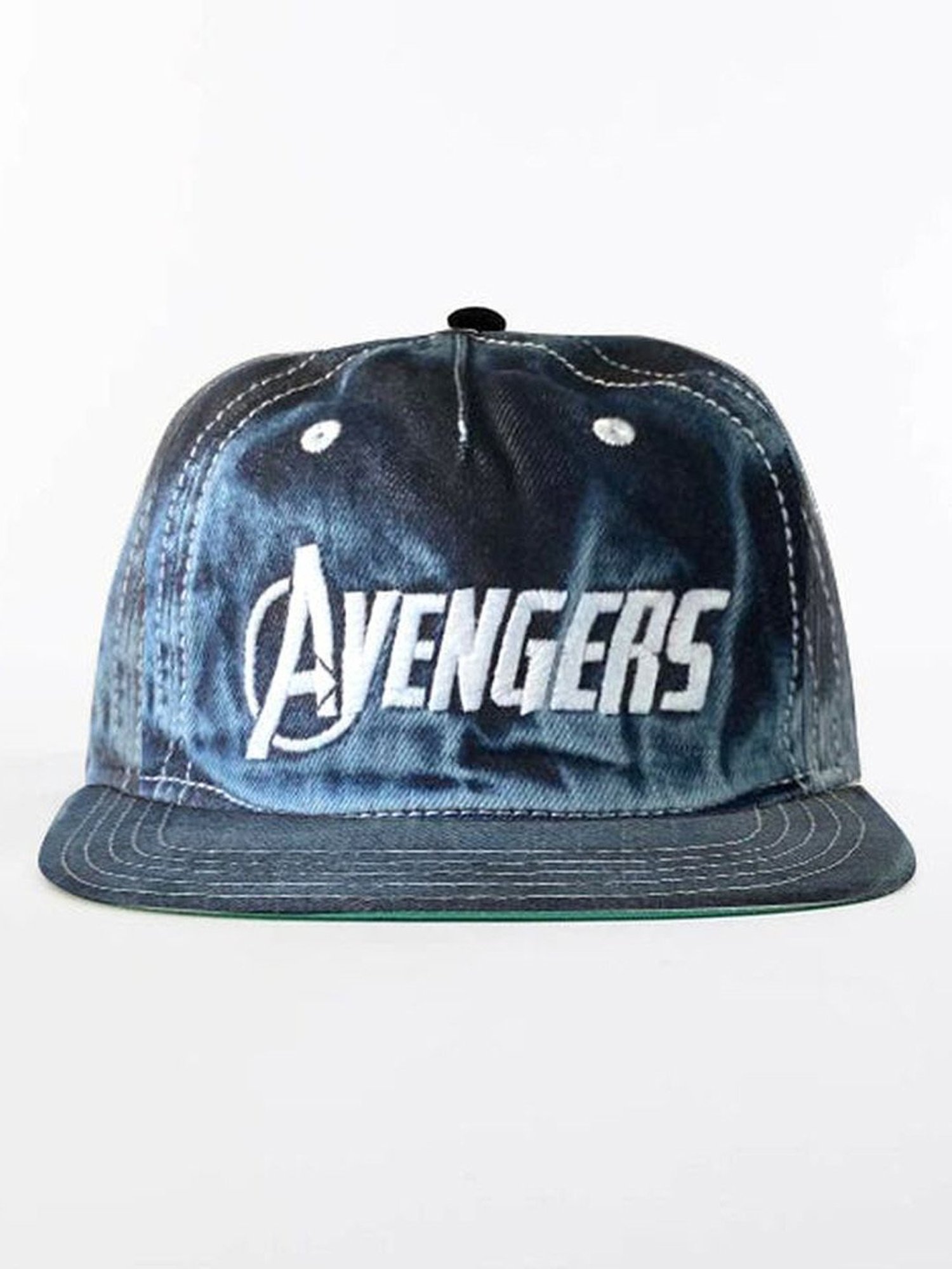 Bonkids Kids Blue Cotton Embroidered avengers Cap