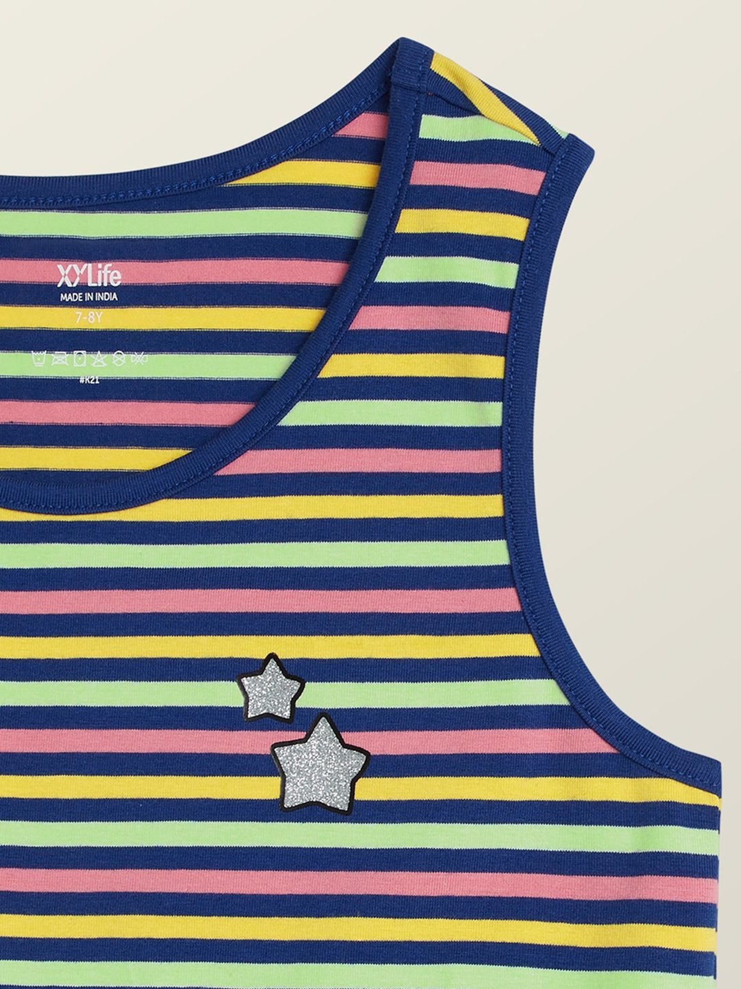 XY Life Kids Multicolor Striped Tank Top