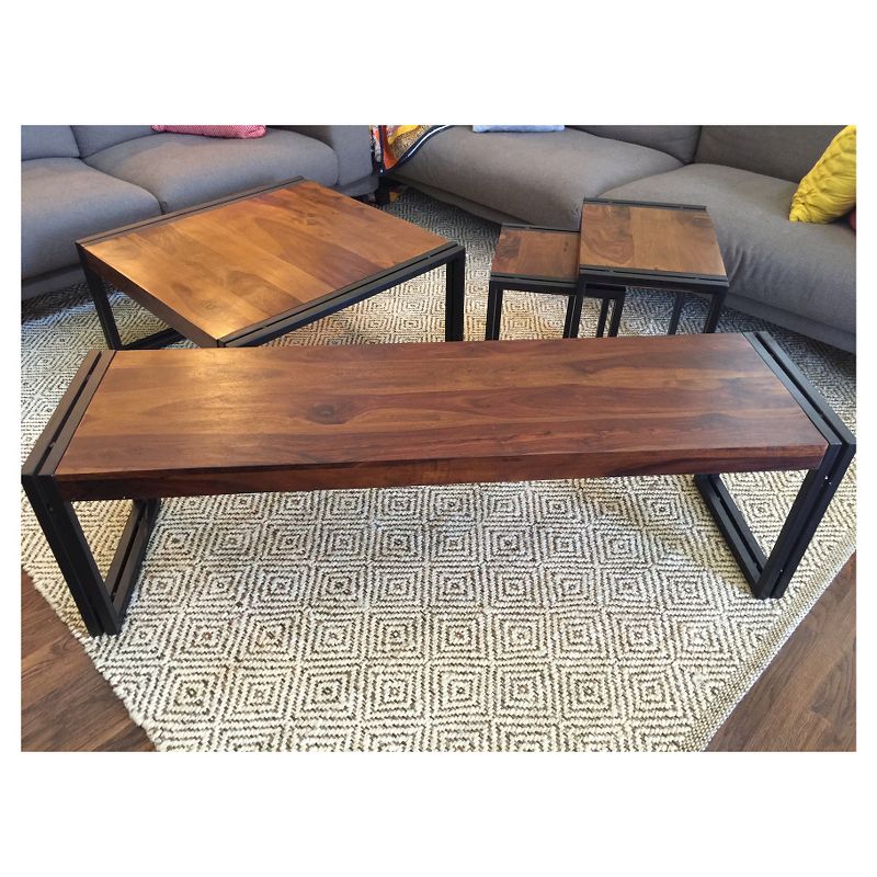 Reclaimed Solid Sheesham Wood Coffee Table Natural - Timbergirl