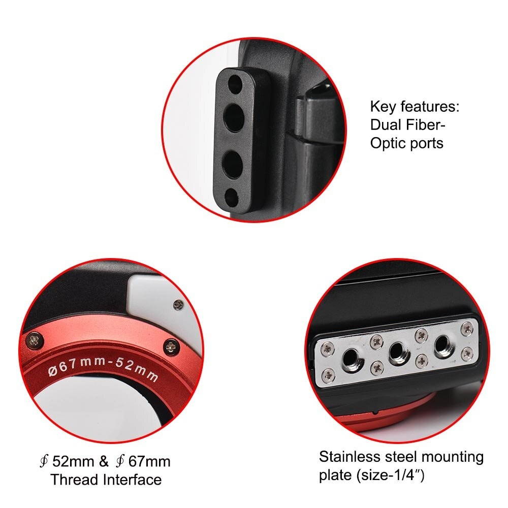 Photo Studio Volg Camera Waterproof Housing Diving Case Protective Underwater 60m/195ft Replacement for Olympus TG-5 Camera