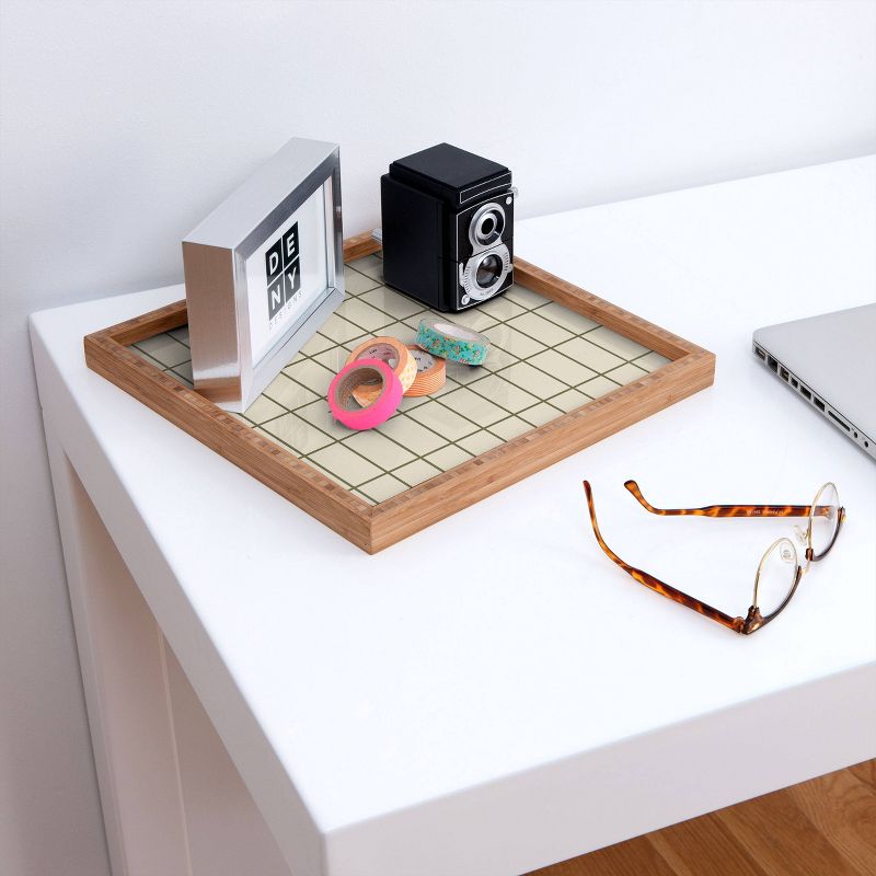 17" Wood Alisa Galitsyna Back To Basic Large Square Tray - society6