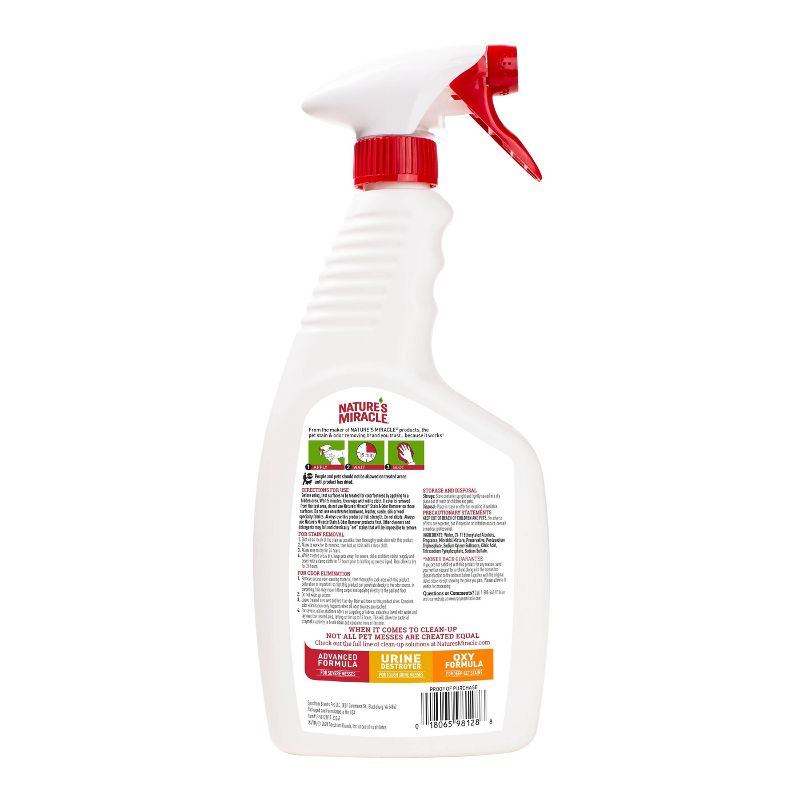 Nature's Miracle Spray Pet Stain and Odor Remover Enzymatic Formula 24 Oz